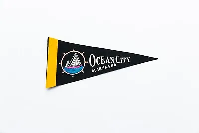 Vintage Ocean City Maryland Souvenir Felt Pennant 9  • $14.49