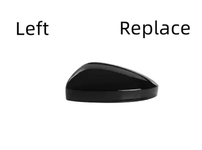 Left RearView Mirror Cover Replace For Volkswagen Tiguan 2018-2022 Gloss Black • $23.56