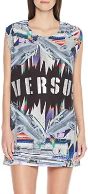 NWT Versus Versace Glitter Graphic T-Shirt Dress XS • $145
