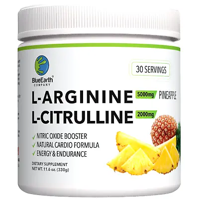 L-Arginine 5000mg + L-Citrulline 2000mg - Nitric Oxide - Blood Pressure Support • $49.95