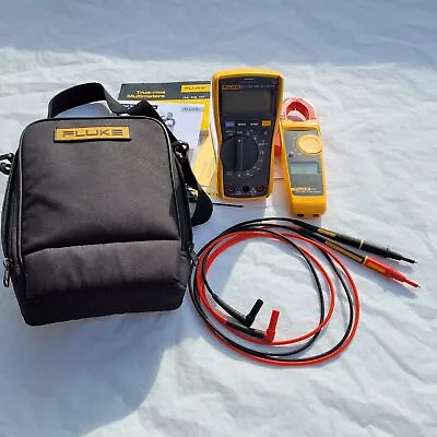 Fluke 117 And 323 Multimeter Electrician Kit Probes Storage Case Accessories • $446.49