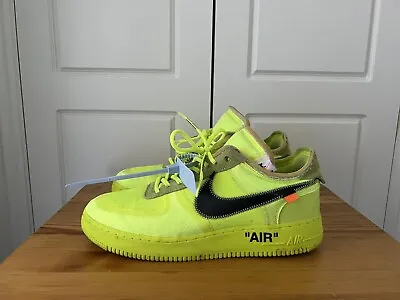 Air Force 1 Low Off-White Volt US12 Used No Box • $950