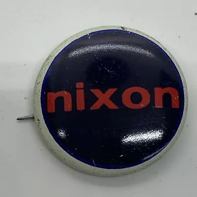 Vintage Original Richard Nixon For President Button Pin 1  Diameter • $18.93