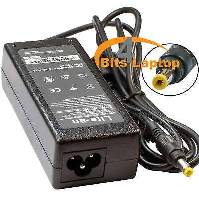 £199.99 • Buy HP Compaq 65W 18.5V 3.5A Compatible AC Adapter Charger Yellow Pin 4.8mm*1.7mm