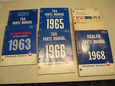 1963 1964 1965 1966 1968 1971 1975 Delco Tba Parts Catalog Book Manual Lot • $35