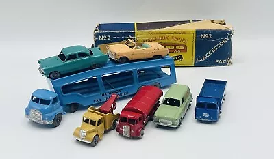 Matchbox Lesney Moko Accessory Pack 2 — Bedford Car Transporter & Cars Job Lot 2 • $78.30