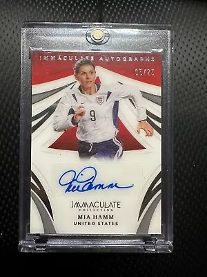 2021 Panini Immaculate Collection Auto 5/25 Mia Hamm United States • $182.07