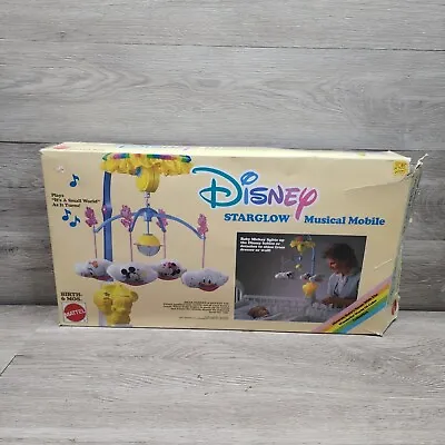 Vintage Disney 1989 STARGLOW Musical Crib Mobile.   • $62.99