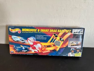 Vintage Hot Wheels 11644 28-ft Racing Track Mongoose & Snake Drag Race Set • $78.85