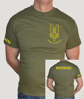 Sasbritish Special Forcespersonalisedarmy Military War t-shirt  • £16.50