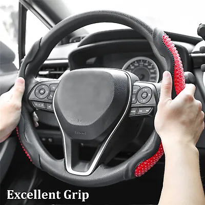 2x Universal Car Steering Wheel Cover Red Gel Non-slip 15''/38cm Accessories • $16.71