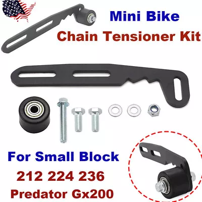 Mini Bike Chain Tensioner Kit For Small Block 212 224 236 Predator Gx200 Black • $51.99