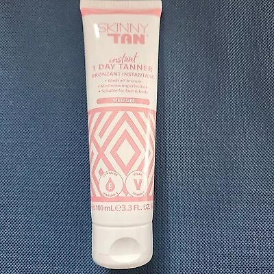 Skinny Tan Instant 1 Day Tanner Medium 100ml - BN SEALED  • £6.99