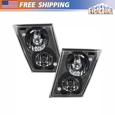Pair Set Fit For Volvo VNL 2003-2017 Auxiliary Driving With Fog Lamp Truck Black • $116.09