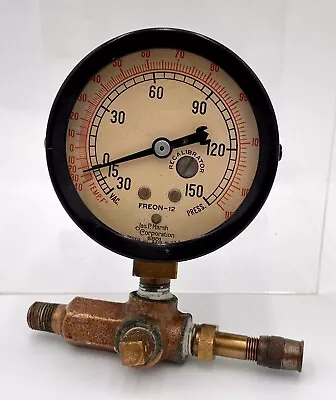 Vintage Jas. P Marsh Corporation 2 3/4” Freon-12 Gauge #5801 Vacuum Pressure • $28.99