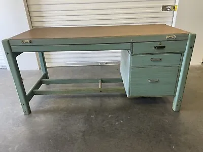 Vintage Hamilton Economy Drafting Table With Top Is  72”x 44” Industrial Look • $1920