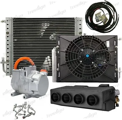 A/C Kit Universal Under Dash Air Conditioning AC Evaporator Kit Hose Compressor • $699.99