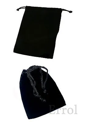 Velvet Gift Bag / Jewellery Pouch 12cm X 10cm. (4½  X 3½  Approx) Drawstring.  • £1.54