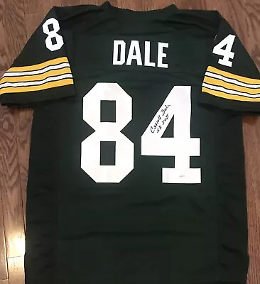 CARROLL DALE Signed Jersey Green Bay Packers  Super Bowl 1 & 2  Inscription • $88.85