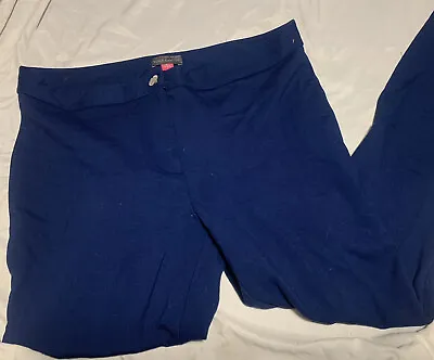 Vince Camuto Navy Blue Stretch Leggings Womens Viscose Casual Pants Size 8 • $12