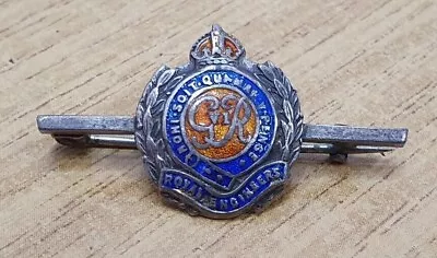 £12.50 • Buy WW2 Royal Engineers Silver & Enamel Sweetheart Brooch