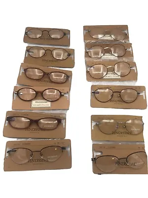 Vintage Fendissime By Fendi Eyewear Lot Of 12 On Card Frames Made In Italy • $250.71