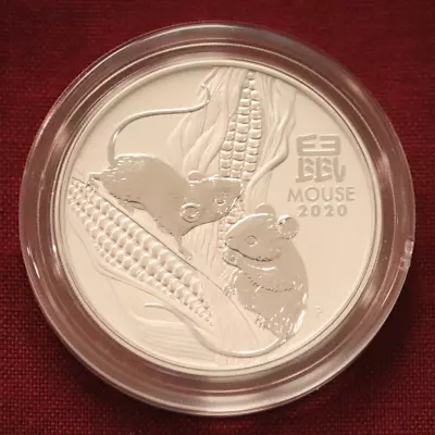 2020 Lunar Year Of Rat/Mouse Perth Mint 0.9999 Silver 2-oz Series III Capsule • $114.99