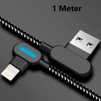 Heavy Duty Braided Long USB Fast Charger Cable Lead For IPhone 14 13 12 11 X 7 8 • £3.13