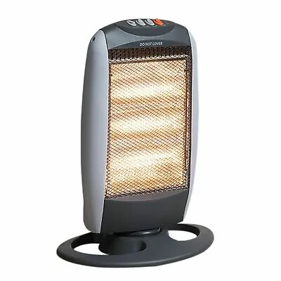 £41.99 • Buy Halogen Heater Electric 3 Bar 1200W Portable Large Oscillating Base Home Office