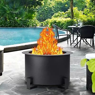 $99.99 • Buy Smokeless Fire Pit Outdoor Wood Burning, Large Portable Stove Bonfirefor Outside