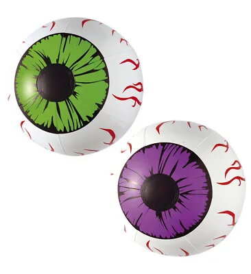 Set Of 2 Inflatable Eyes - 25cm Fancy Dress Party Prop Blow Up Halloween Spooky • £7.99