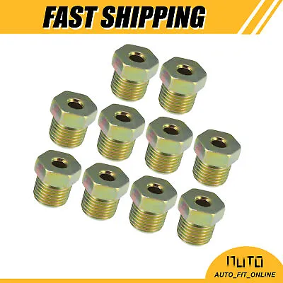 10pcs 1/2 Inch-20 Brake Line Nut Fittings For 5/16  Steel Brake Line Tubing • $13.49