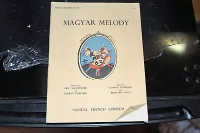 Magyar Melody Script 1950 - Free P & P To Mainland Uk • £8