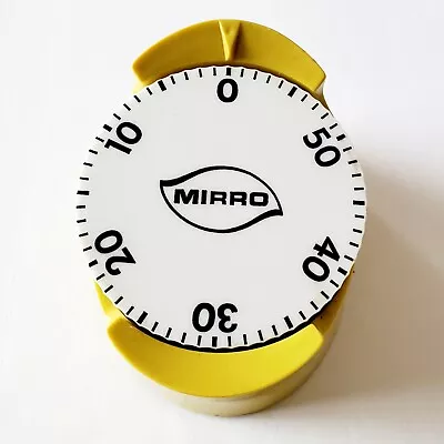 Vintage MIRRO Harvest Gold Kitchen 60 Min. Timer Mid Century Retro WORKS • $18.95