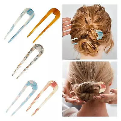 French Hair Pins Hair Fork Hair Sticks For Buns U Shaped • £4.99