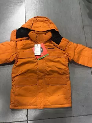 Marmot - Yukon Parka  ORANGE BONFIRE  Jacket For Boy's -LARGE • $110