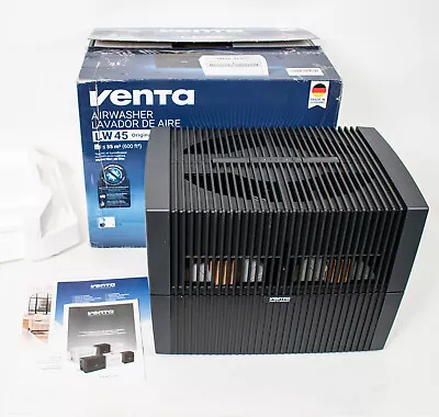 VENTA LW45 Airwasher Original Humidifier In Black 600 Ft² MADE IN GERMANY  • $289