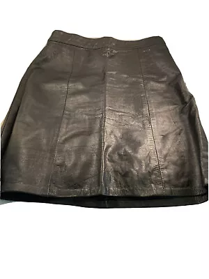 Marco Morani Leather Skirt Size 9-10 1980’s Retro • $10