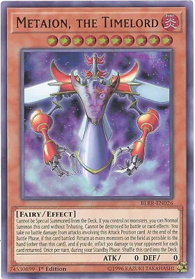 Yu-Gi-Oh Card - BLRR-EN026 - METAION THE TIMELORD (ultra Rare Holo) - NM/M • $2.89