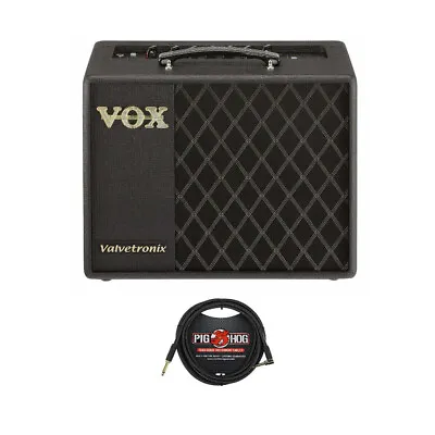 VOX Valvetronix VT20x Modeling Amplifier (Black) 20 Watts With Guitar Cable • $279.99