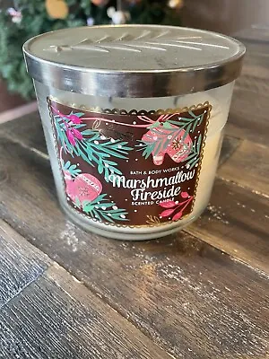 Bath & Body Works MARSHMALLOW FIRESIDE 3 Wick 14.5 Oz Scented Candle • $15