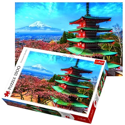 £9.99 • Buy Trefl 1500 Piece Adult Large Mount Fuji Japan Volcano Jigsaw Puzzle NEW