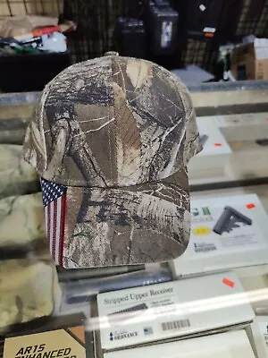 USA Realtree Xtra Camo American Flag Hunting Ball Cap Baseball Hat • $12