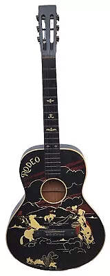 Rare Vintage Antique 1938 Acoustic Harmony Cowboy Rodeo Guitar Good Condition  • $475