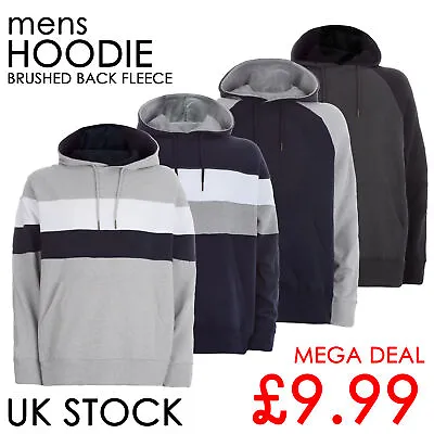 Mens Pullover Hoodie Hoody Sweatshirt Medium Large XL XXL Cotton Blend Sale UK • £9.99