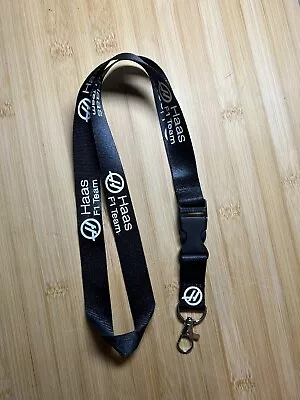 HAAS F Team Classic Lanyard Black And White • £12