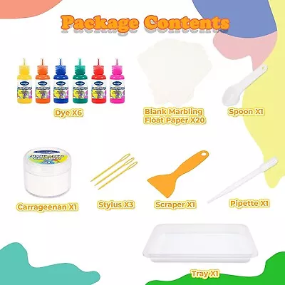 £11.99 • Buy Toys For 4 5 6 7 8 Year Old Girls Boys, Marbling Art Paint Craft Kits