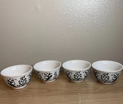 Chinese Ming Black And White Porcelain Miniature Teacup Cups (4) • $9.99