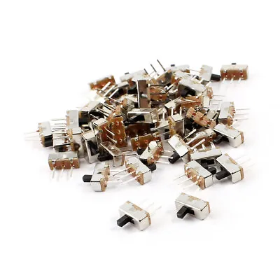 55 X 3 Terminals PCB Mount 2 Position SPDT 1NO 1NC Horizontal Mini Slide Switch • $7.77