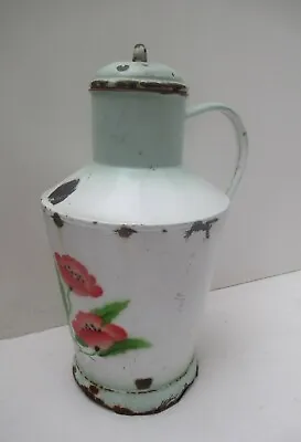 Antique / Vintage Enamelled Milk Can / Dairy Jug • £39.99